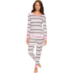 Sleep & Co. Fair Isle Pattern Top and Pants